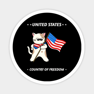 United States country of freedom Magnet